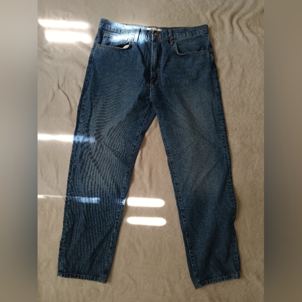 Zara Blue Straight Jeans Classic Denim